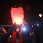 Meriah. Merdeka Ngopi Curug Sikopel Terbangkan 300 Lampion, Makna dan Harapan Desa Wisata Babadan Semakin Dikenal Luas