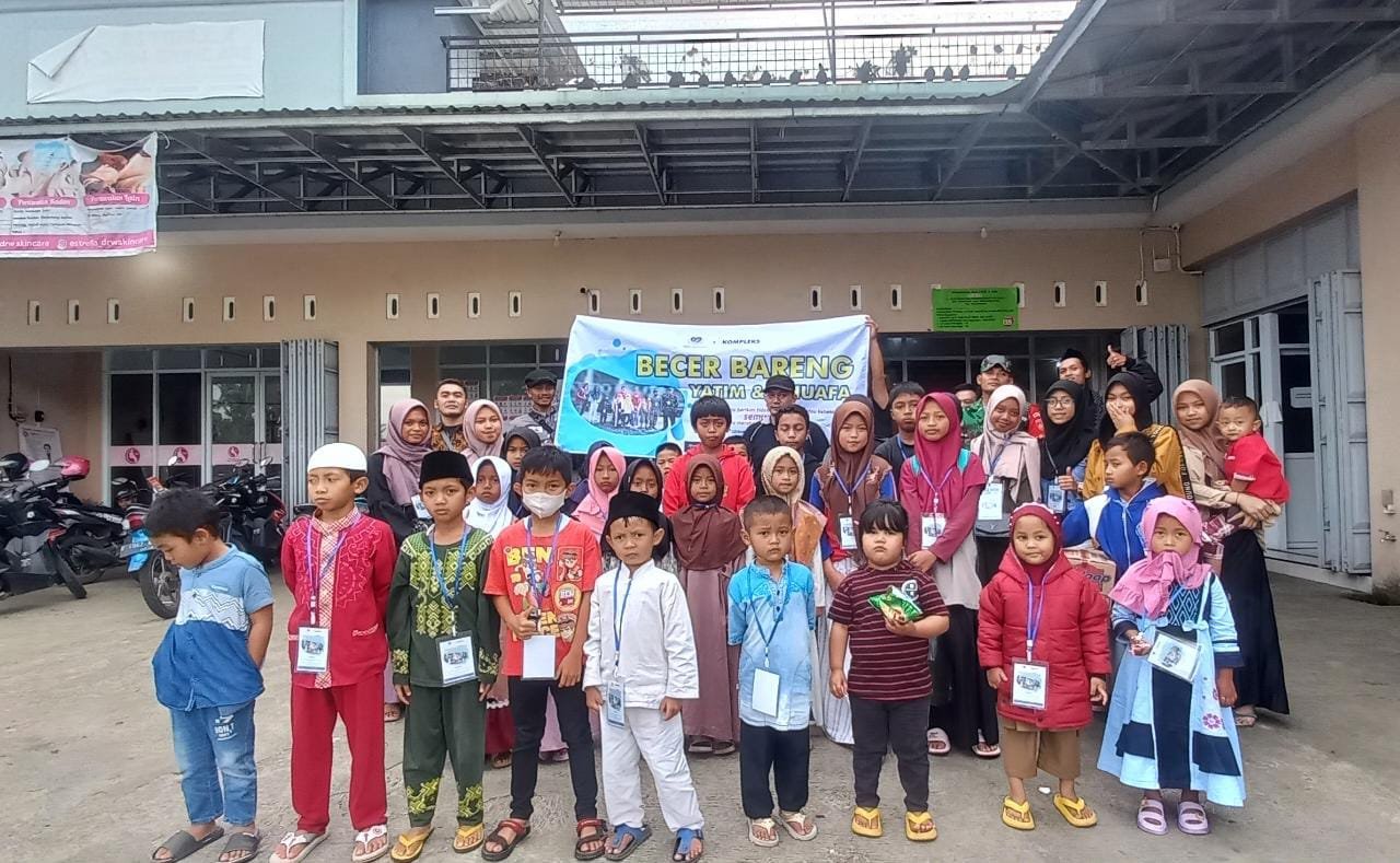 Komunitas Kopiberbagi dan Pemuda Kompleks Bikin Acara Becer Bareng Yatim Dhuafa di Karangkobar