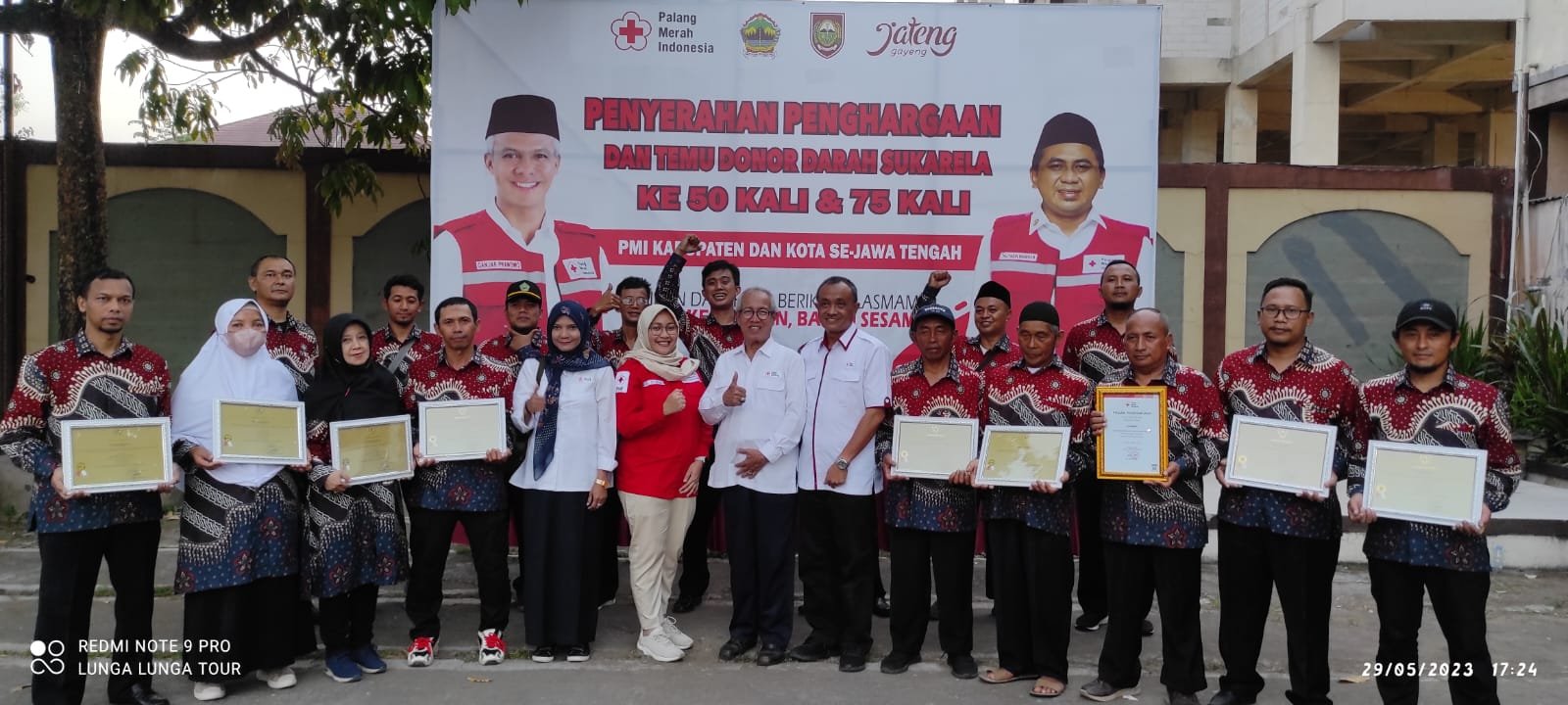 Sebanyak 18 Pahlawan Kemanusiaan Asal Banjarnegara Terima Penghargaan Dari Gubernur Jawa Tengah