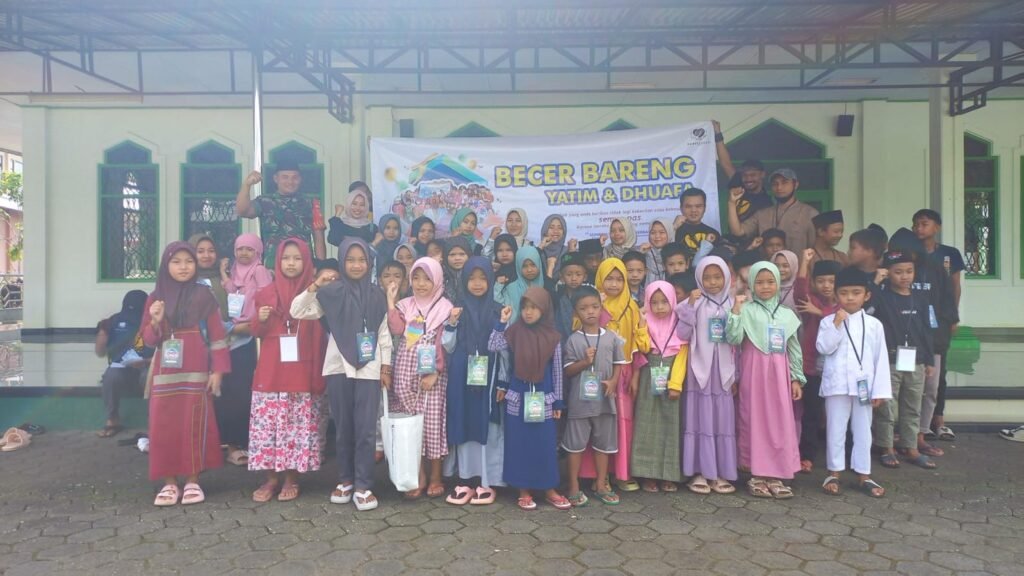 Becer Bareng Yatim Dhuafa Karangkobar, Ada Haru dan Bahagia