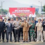 Persiapan Pengamanan Pilkada Serentak 2024 di Banjarnegara, PJ Bupati Banjarnegara Pimpin Apel Gelar Pasukan Operasi Mantap Praja Candi