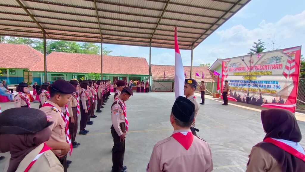 Bangga! 42 Siswa SMP N 3 Bawang Resmi Menjadi Pramuka Penggalang Garuda