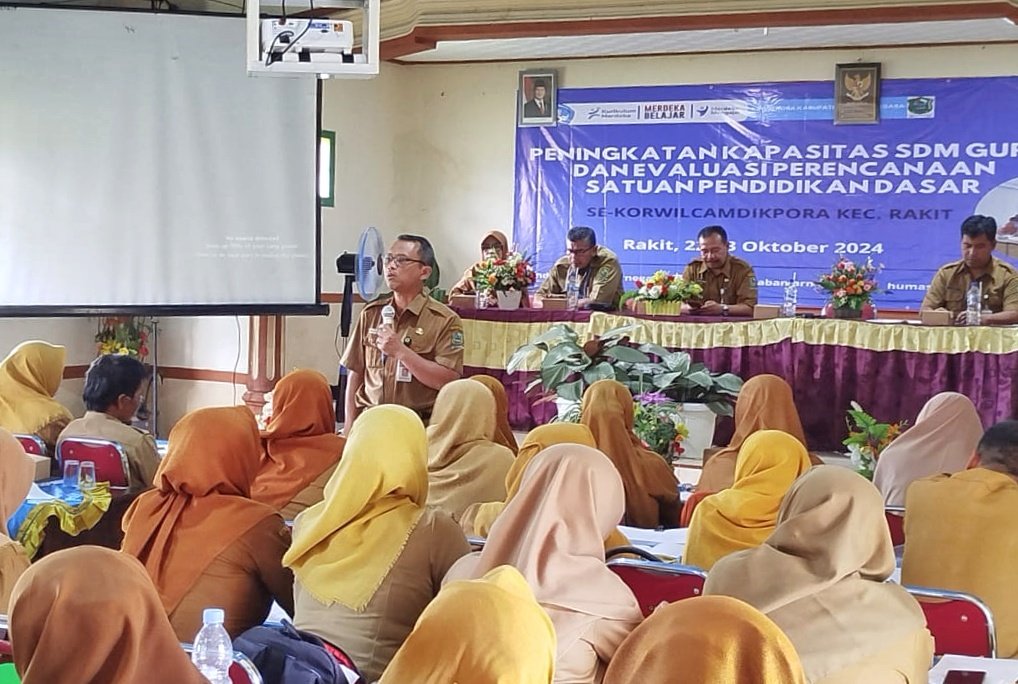 Korwilcamdikpora Kecamatan Rakit Banjarnegara Selenggarakan Bimtek Peningkatan Kapasitas SDM Guru